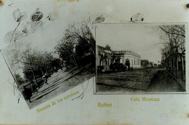 Postal de la Avenida de los Paraísos y calle Mendoza